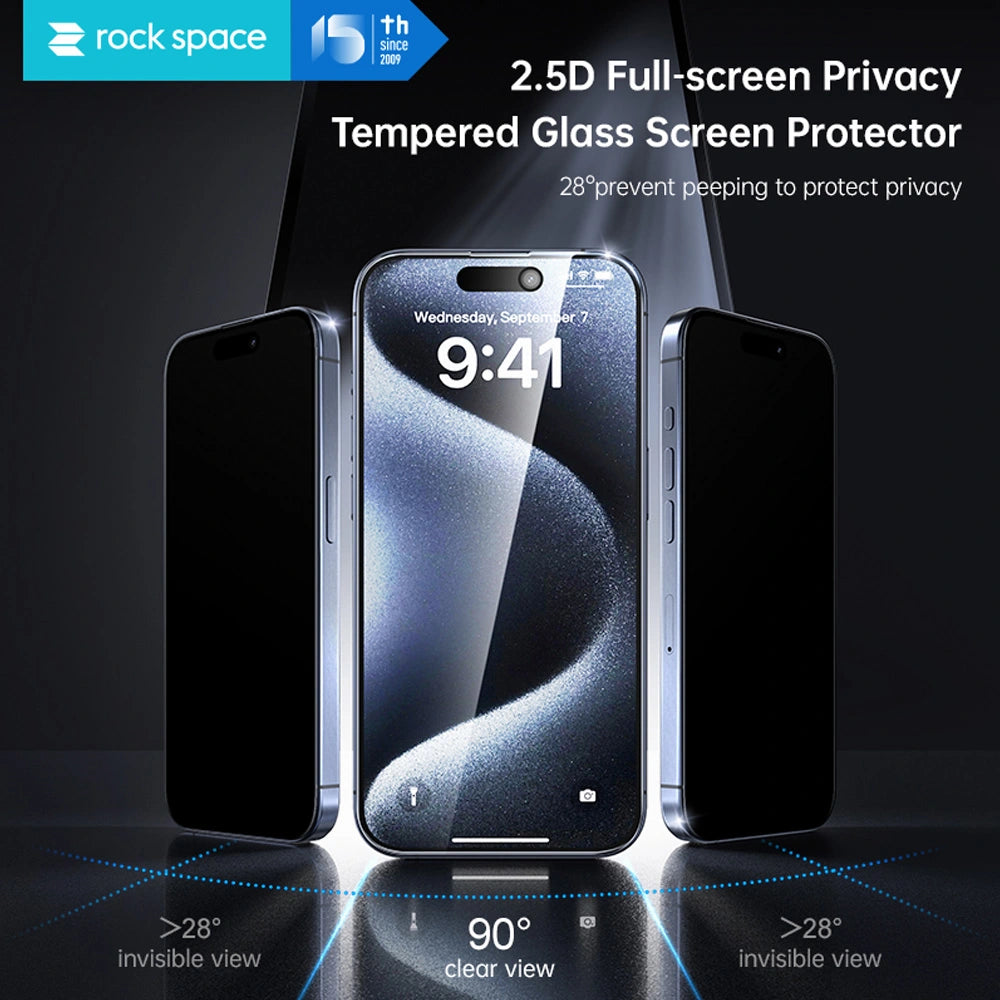 Privacy Full-Screen HD Tempered Glass Screen Protector